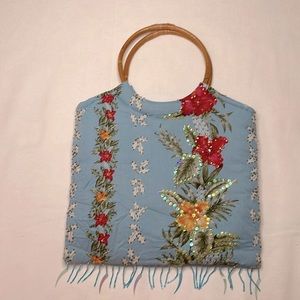 Vintage purse handmade in Indonesia.